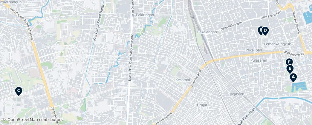Map of Cirebon