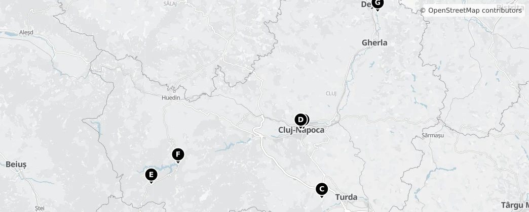 Map of Kluž