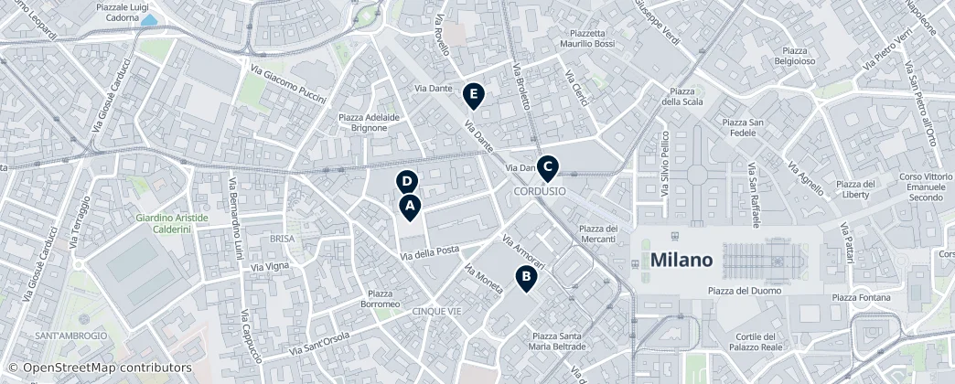 Map of Piazza Cordusio