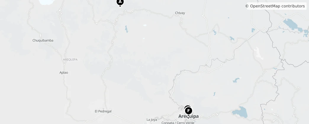 Map of Arequipa