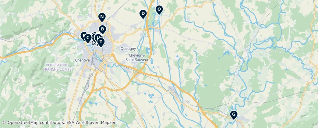 Map of Dijon