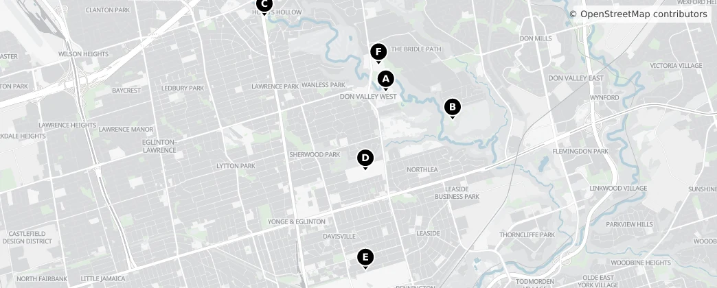 Map of Don Valley West