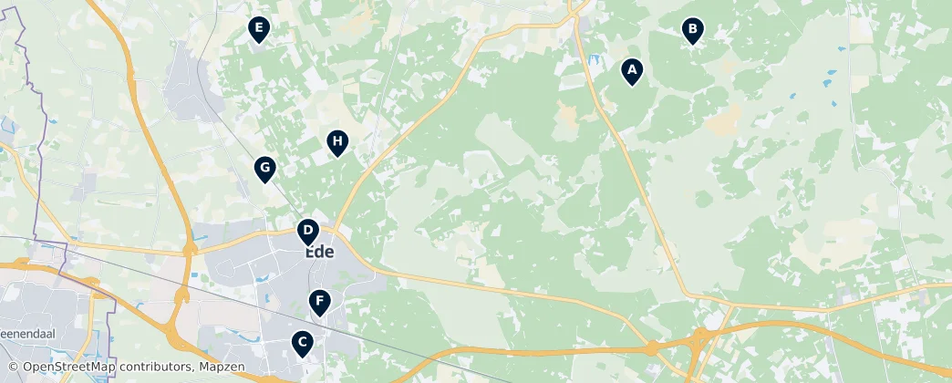 Map of Ede