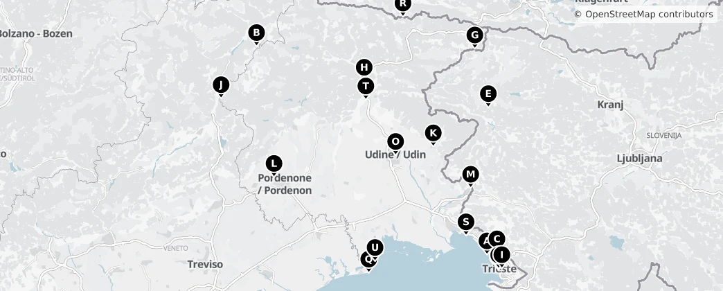 Map of Furlansko-Júlske Benátky