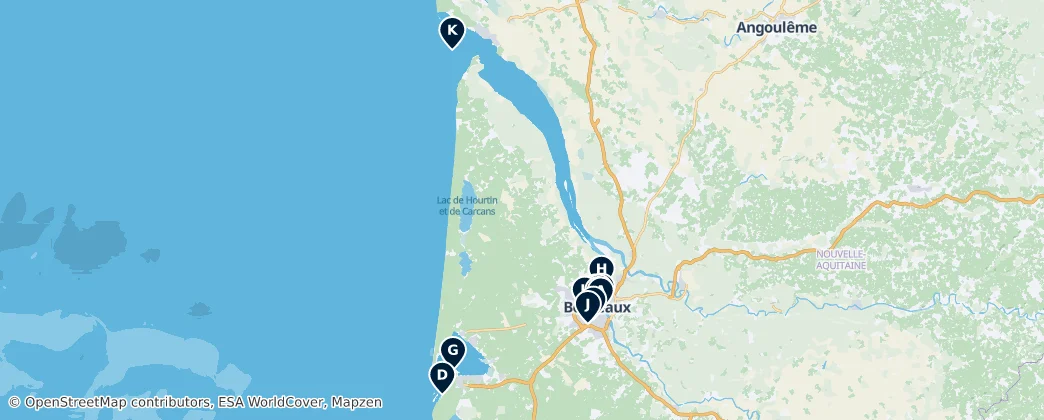 Map of Gironde