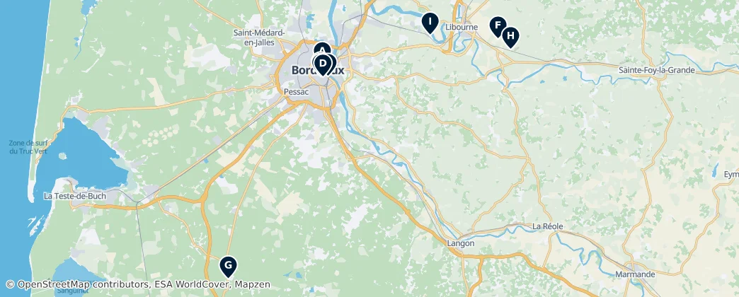 Map of Gironde