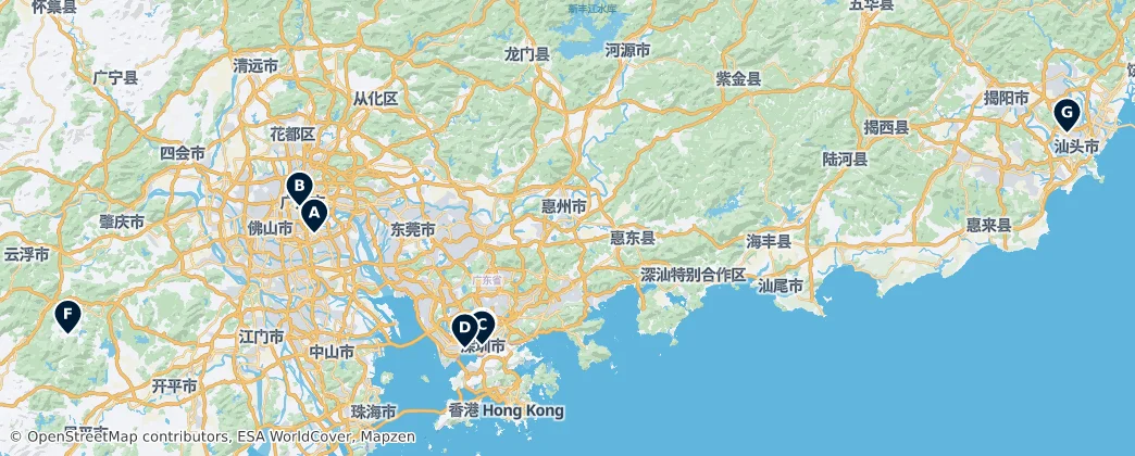 Map of Kuang-tung
