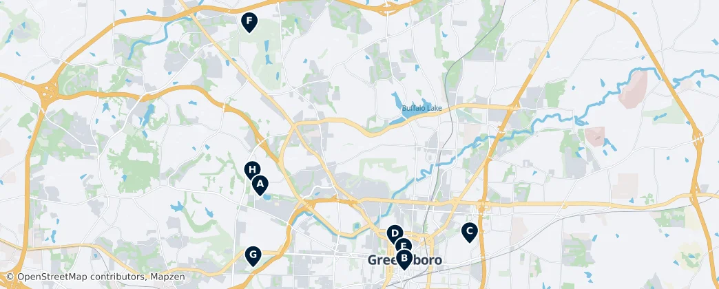 Map of Guilford