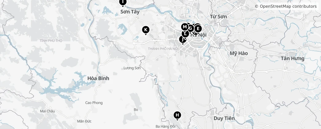 Map of Hanoj