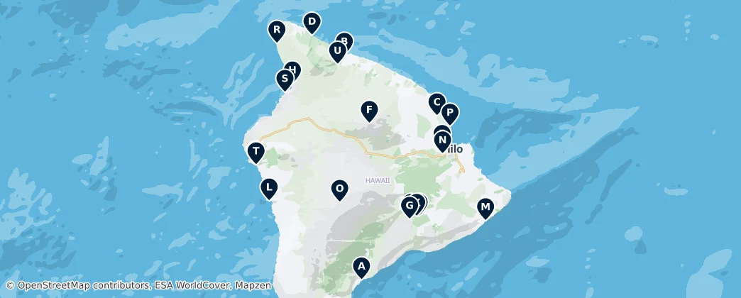 Map of Hawaii