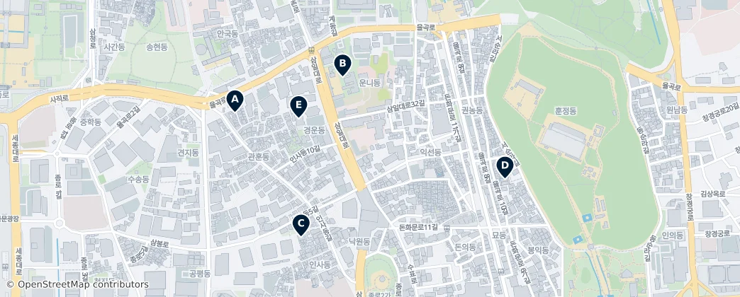 Map of Ikseon-dong