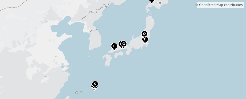 Map of Japonsko