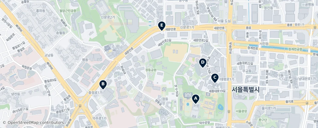 Map of Jeong-dong