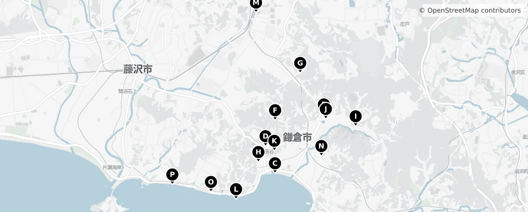 Map of Kamakura