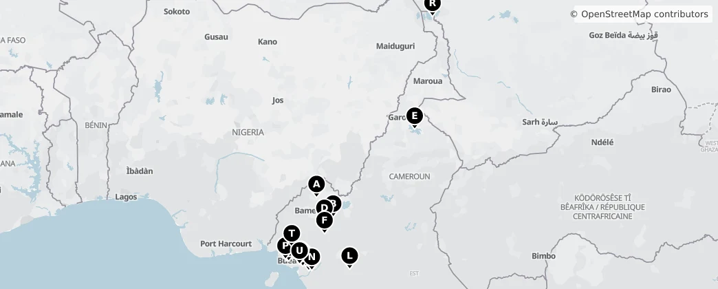 Map of Kamerun