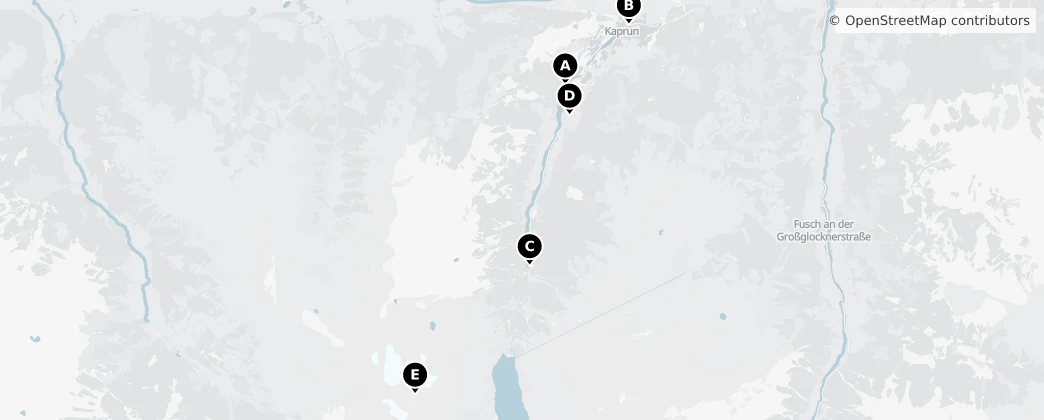 Map of Kaprun