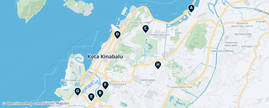 Map of Kota Kinabalu