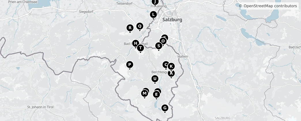 Map of Zemský okres Berchtesgadener Land