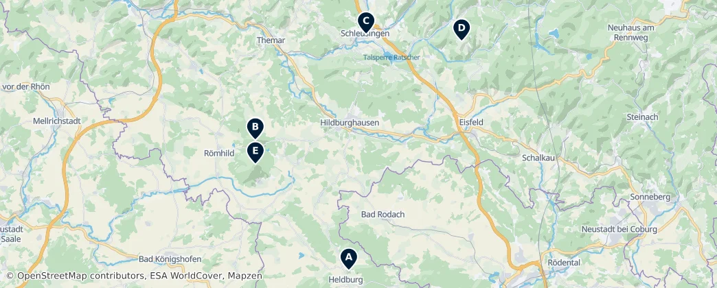 Map of Hildburghausen