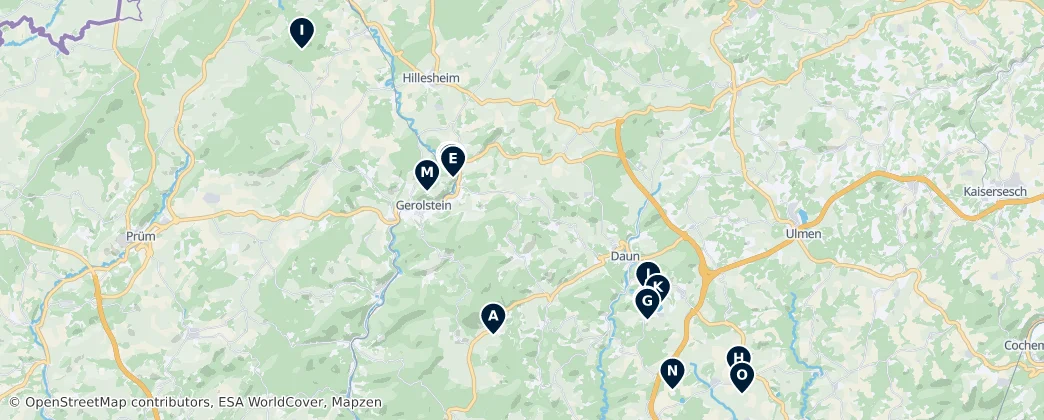 Map of Vulkaneifel