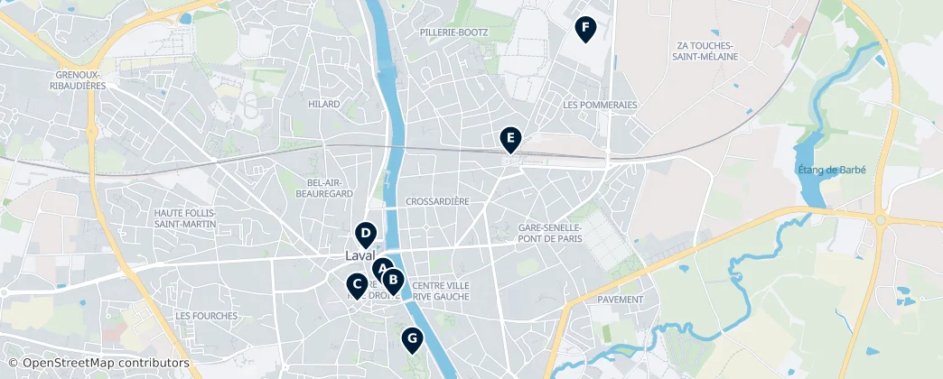 Map of Laval