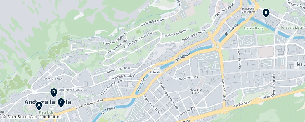 Map of Les Escaldes