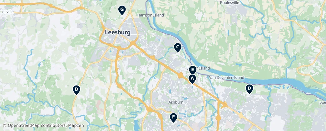 Map of Loudoun County