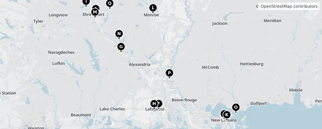 Map of Louisiana