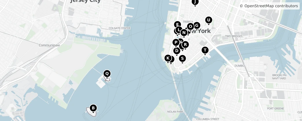 Map of Manhattan Community Board 1
