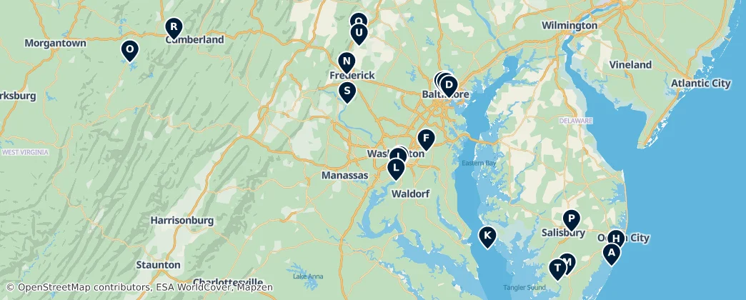 Map of Maryland