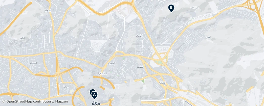 Map of Mekka