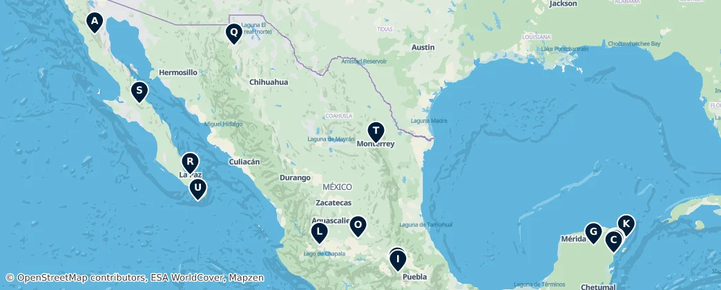 Map of Mexiko
