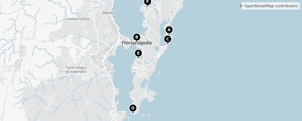 Map of Região Geográfica Imediata de Florianópolis