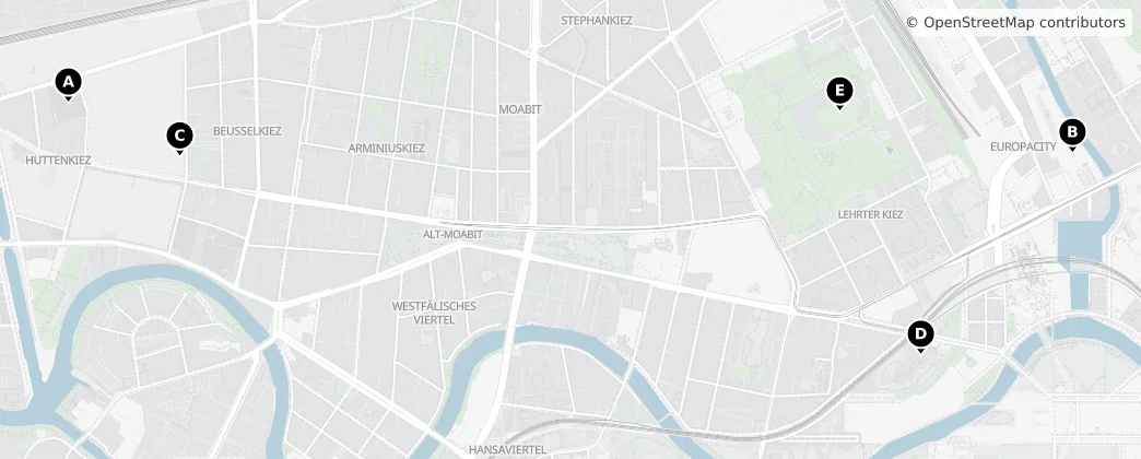 Map of Moabit