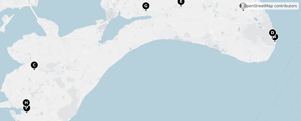 Map of Møn