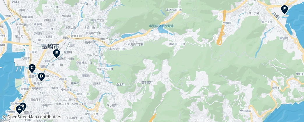 Map of Nagasaki