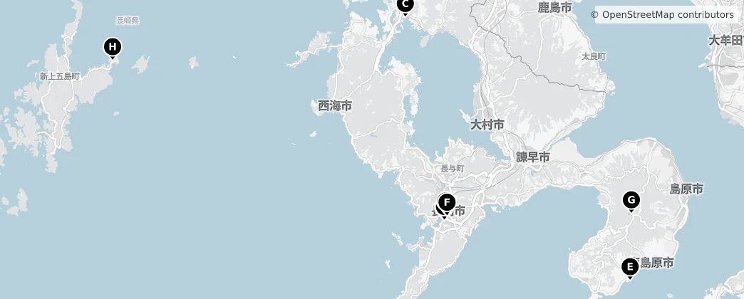 Map of Nagasaki