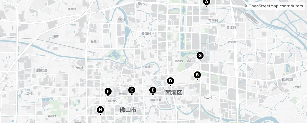 Map of Nanhai