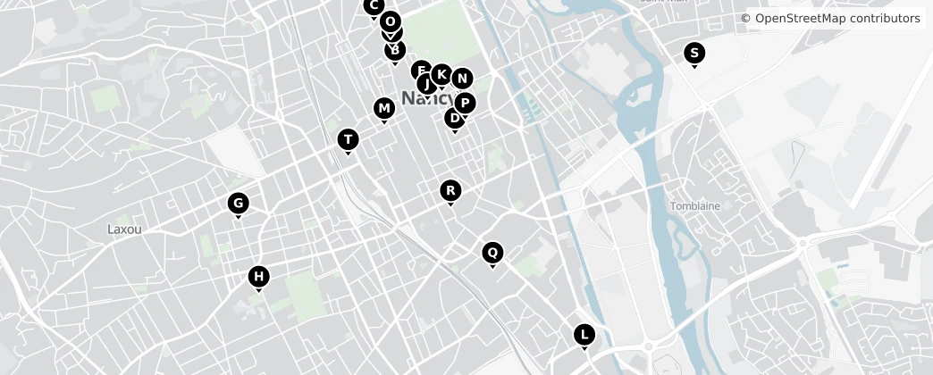 Map of Nancy