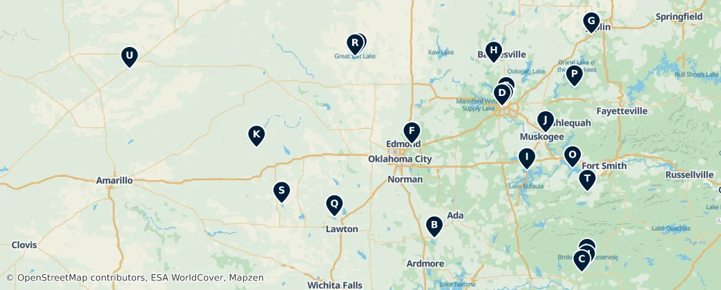 Map of Oklahoma