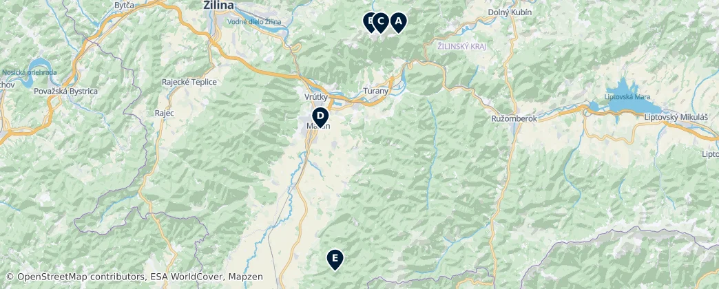Map of Martin