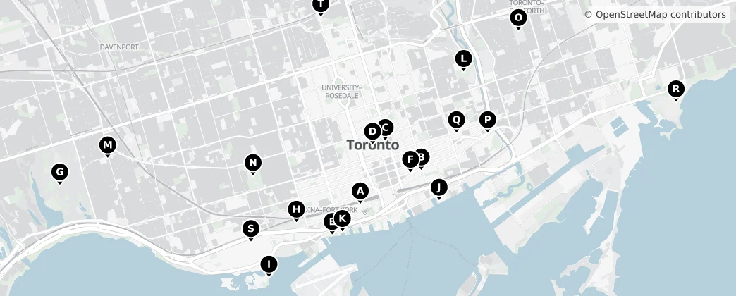 Map of Old Toronto