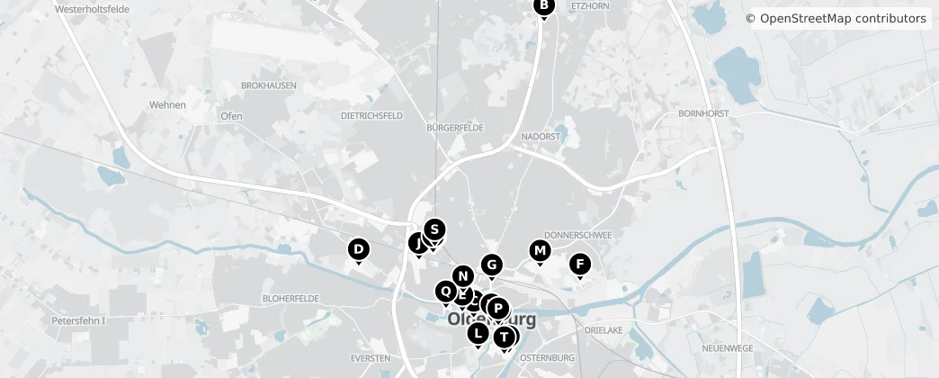 Map of Oldenburg