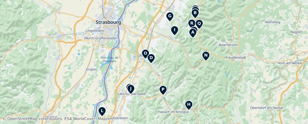 Map of Ortenau
