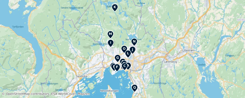 Map of Oslo