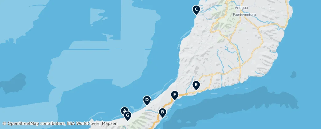 Map of Pájara