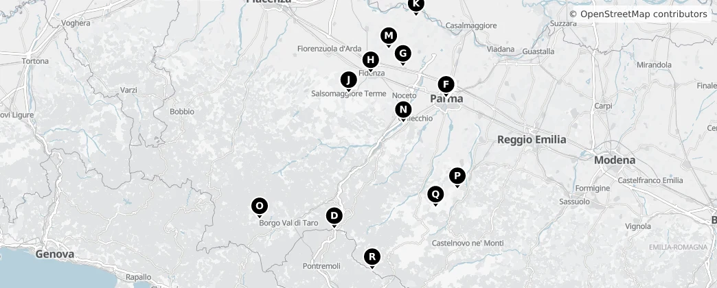 Map of Parma
