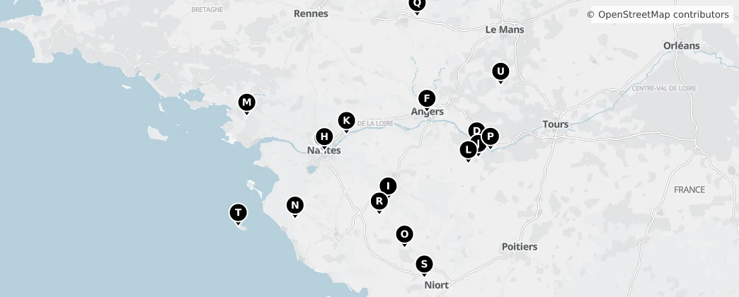 Map of Pays de la Loire