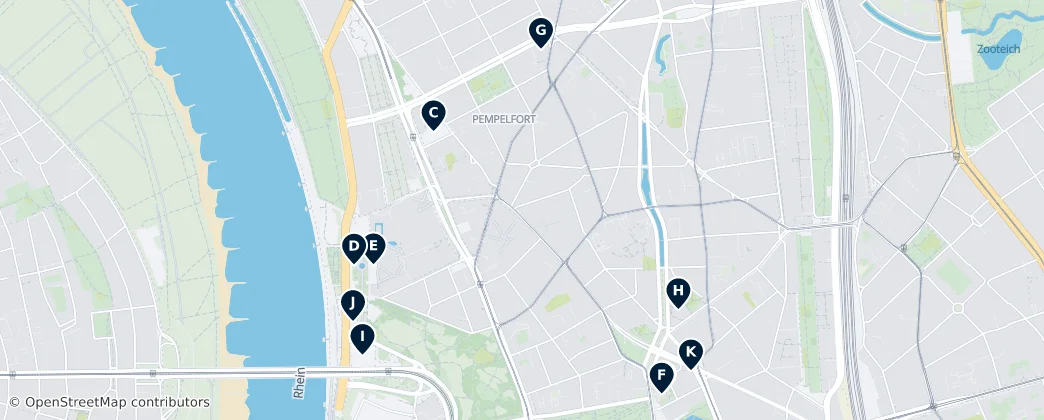 Map of Düsseldorf-Pempelfort