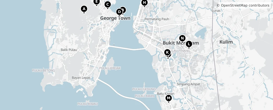 Map of Penang